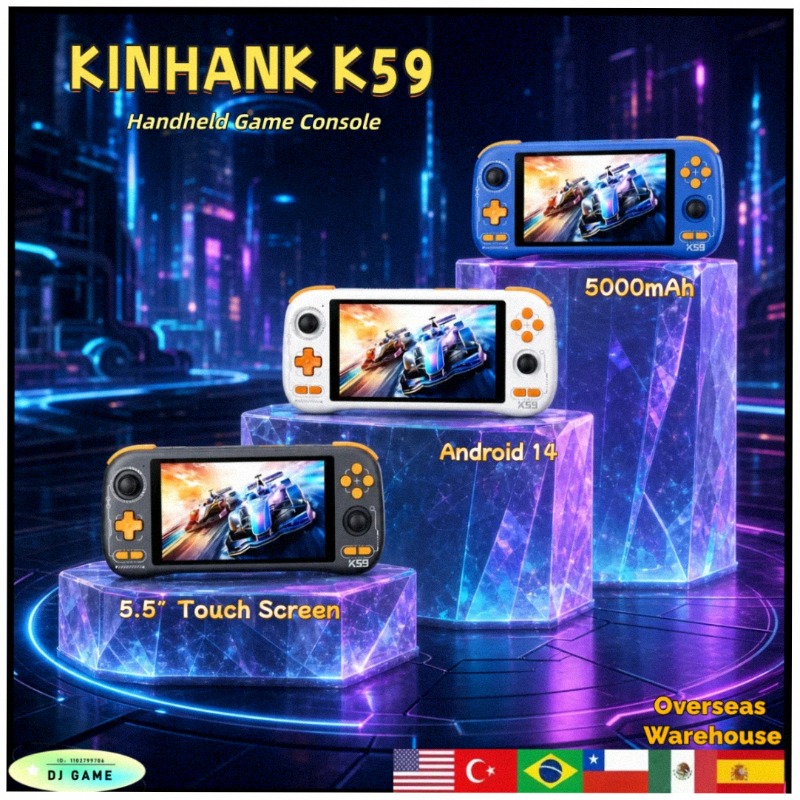 Gaming Console Under 5000 - KINHANK K59 ハンドヘルドゲーム機 Android 14 5.5インチ