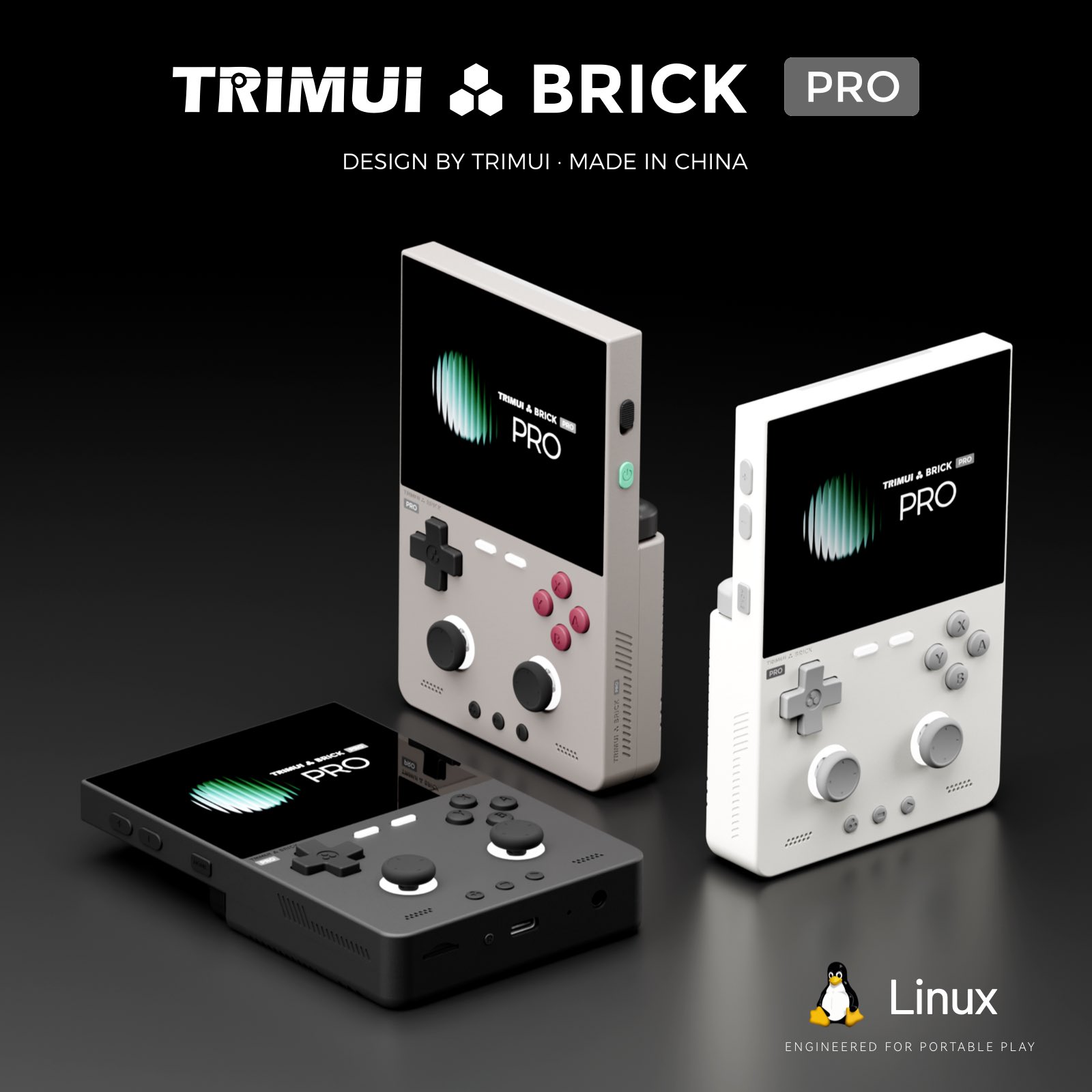 Gaming Console Under 5000 - TRIMUI BRICK PRO オープンソースLinuxポータブルゲーム機 3.95インチ 1024x768