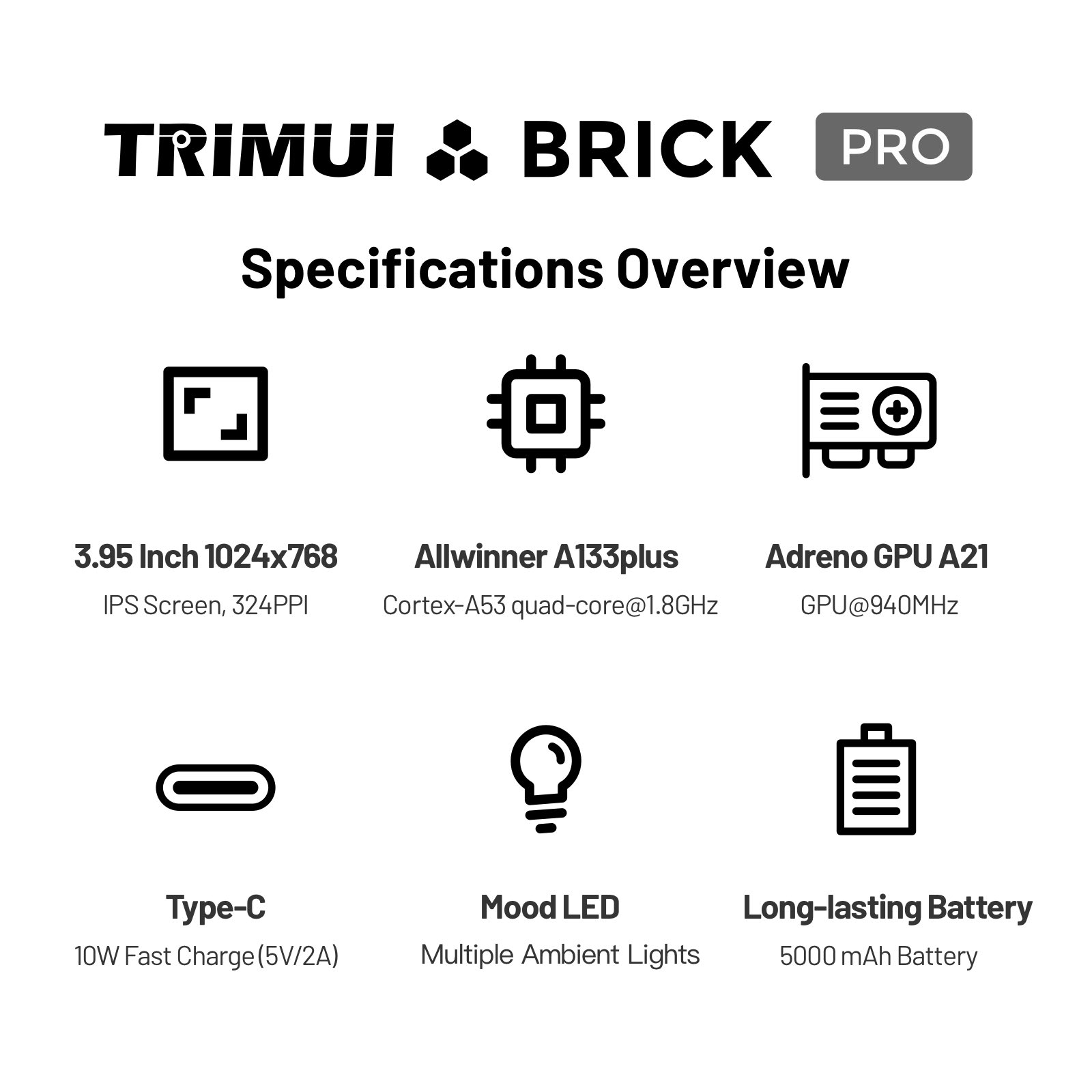 TRIMUI Brick Pro TG4040 レトロハンド - Gaming Console Under 5000 のレビューと価格