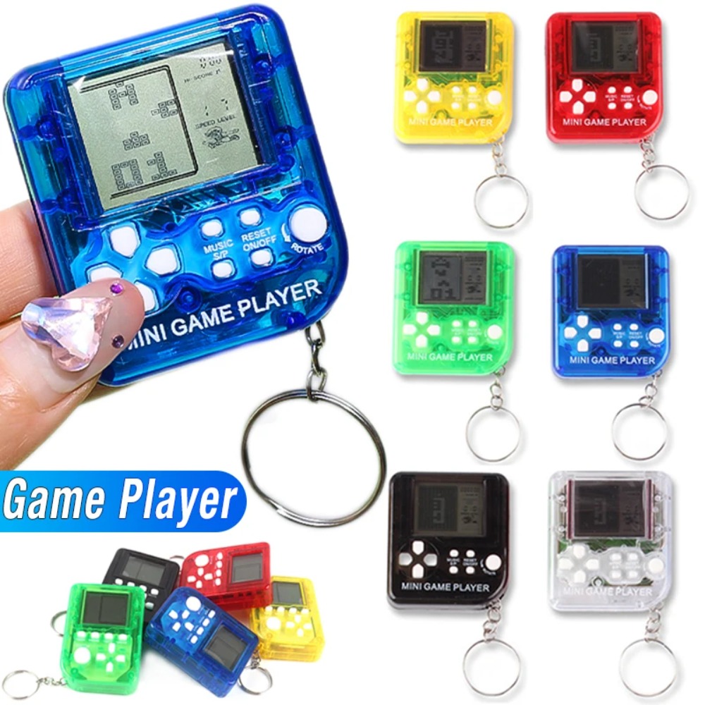 ポータブルミニハンドヘルドゲームプレーヤークラシック電子ゲー - Gaming Console Keychain のレビューと価格