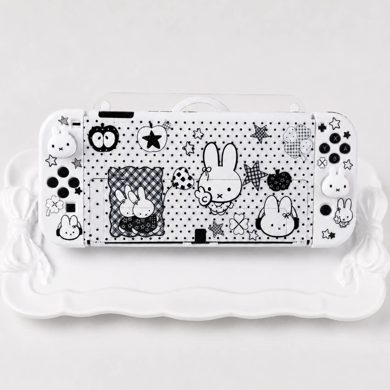 ニンテンドースイッチOLED用、かわいいミッフィーの保護ケー - Gaming Console In Tv のレビューと価格
