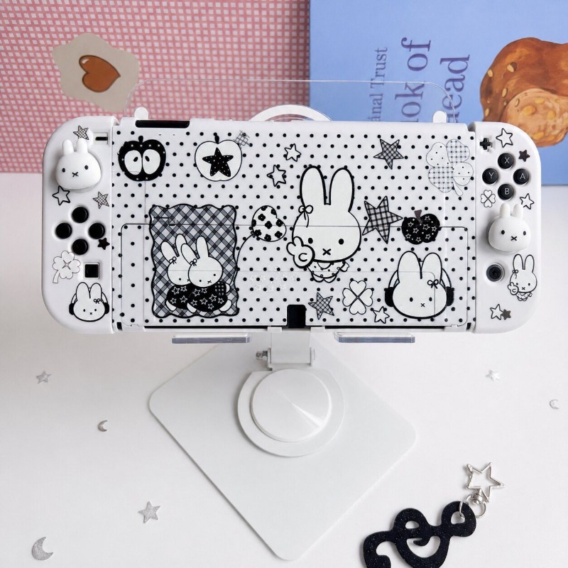 ニンテンドースイッチOLED用、かわいいミッフィーの保護ケー - Gaming Console In Tv のレビューと価格