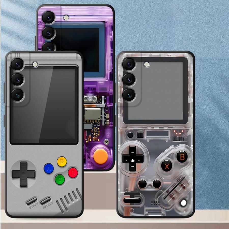 パープルゲーミングコンソール風スマホケース サムスン Gal - Gaming Console For Phone のレビューと価格
