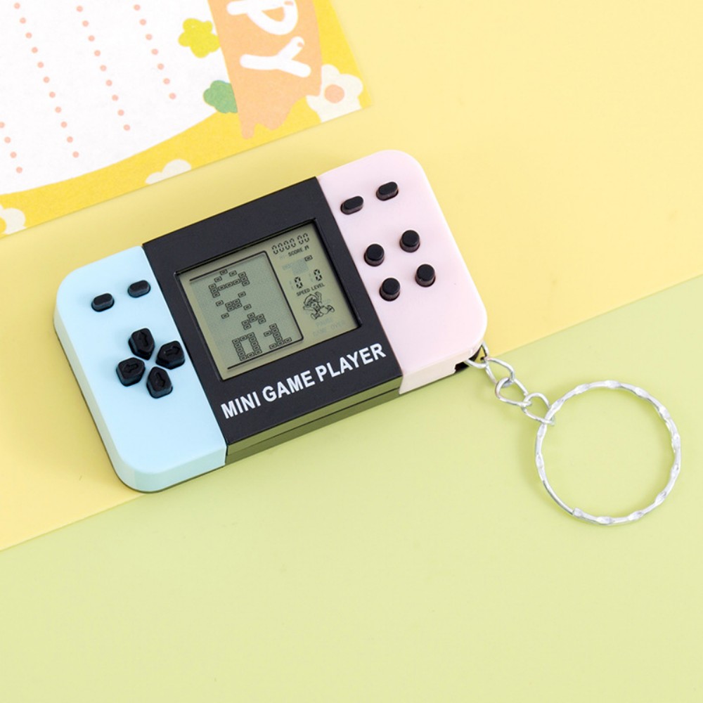 クラシックテトリスハンドヘルドゲームコンソールキーホルダーレ - Gaming Console Keychain のレビューと価格