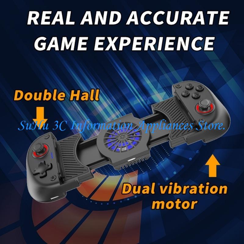 電話ゲームパッド二重振動モーターホール効果ジョイスティック伸 - Gaming Console For Phone のレビューと価格