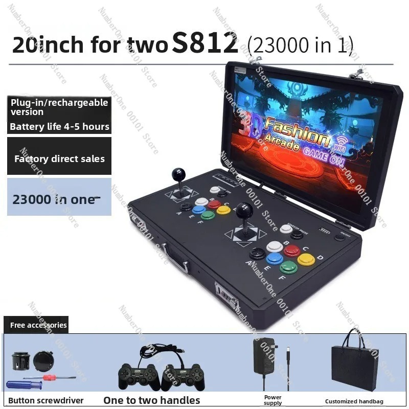 ポータブルレトロアーケードゲーム機、デュアルジョイスティック - Gaming Console In Tv のレビューと価格
